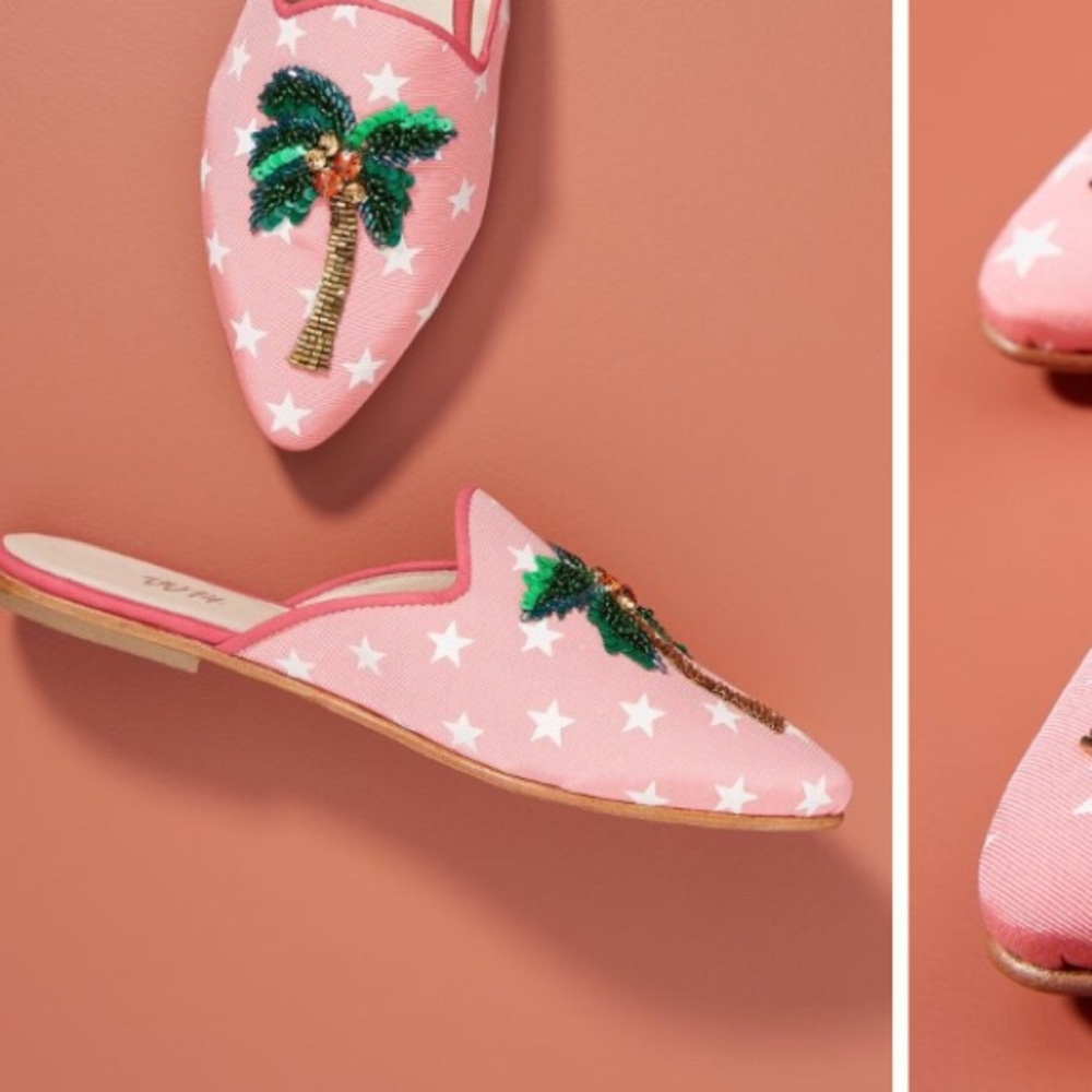 Pink palm tree slides NWT - Picture 2 of 6